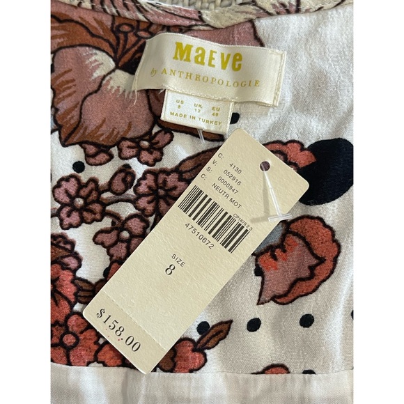 Anthropologie Maeve Aubrey Wrap Dress NWT Size 8 - Picture 9 of 14